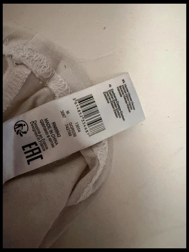 T-shirt de manga longa com detalhes em renda cru – Tamanho M – photo 6